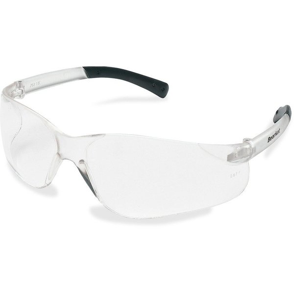 Crews Safety Glasses, Nonslip Temple Grip, Clear MCSCRWBK110